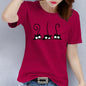 New women's clothing - Casual round-neck short-sleeved cat digital print fashionable casual women's T-shirt
