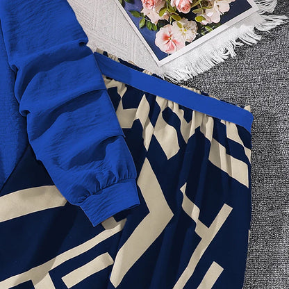 Kids Clothing Sets For Girls Khaki Off-shoulder Long sleeve Top & Stripe Printing Pants Summer Resort Style Children Suits OOTD