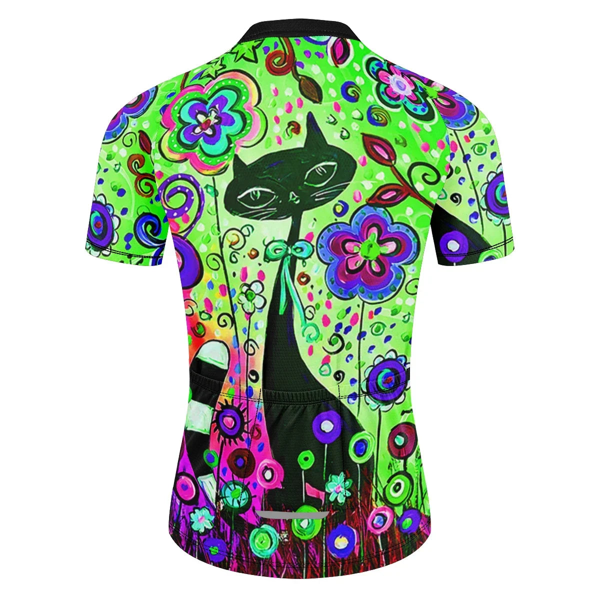 Women's Cycling Clothing Cute color cat Short Sleeve Mountain Bike MTB Road Bike Clothing